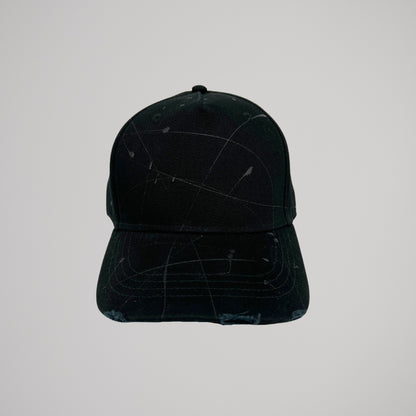 Cappellino Nero Schizzi Neri
