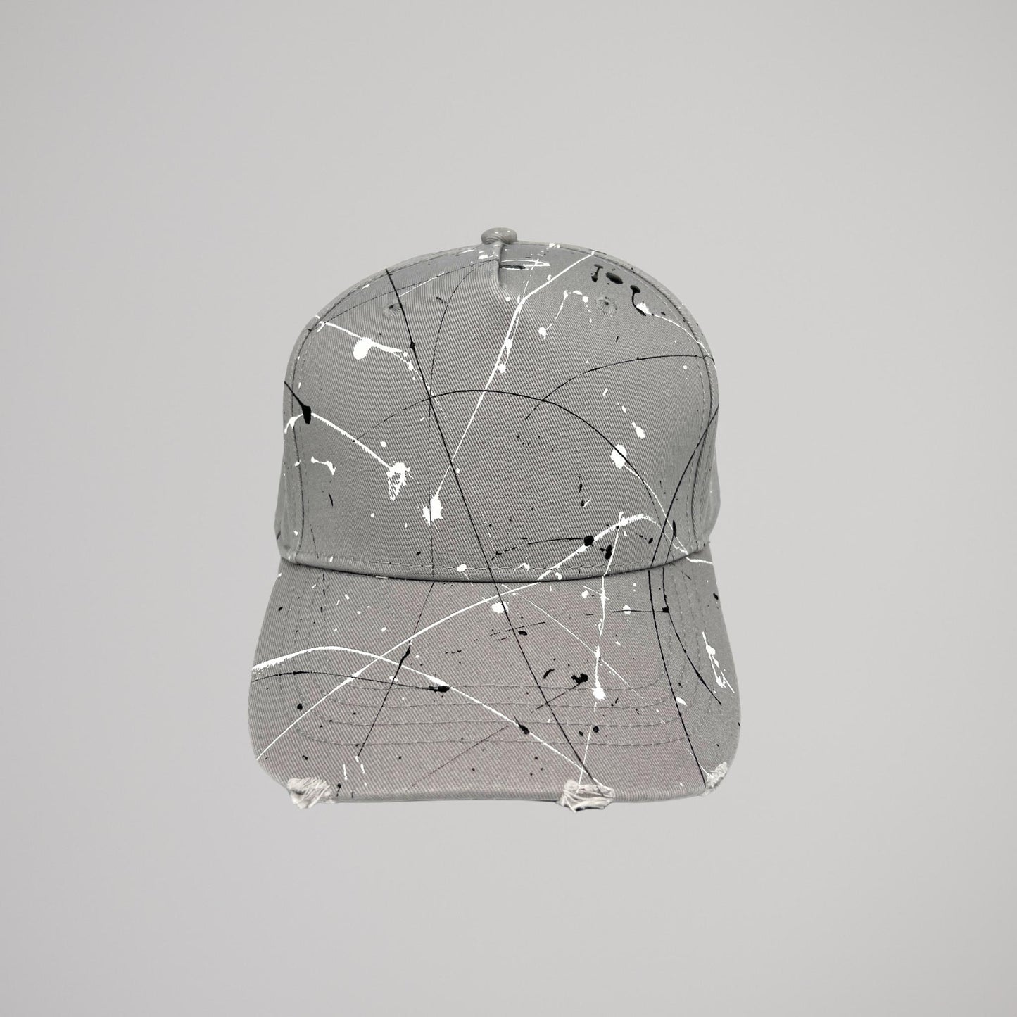 Cappellino Grigio Schizzi Bianchi e Neri