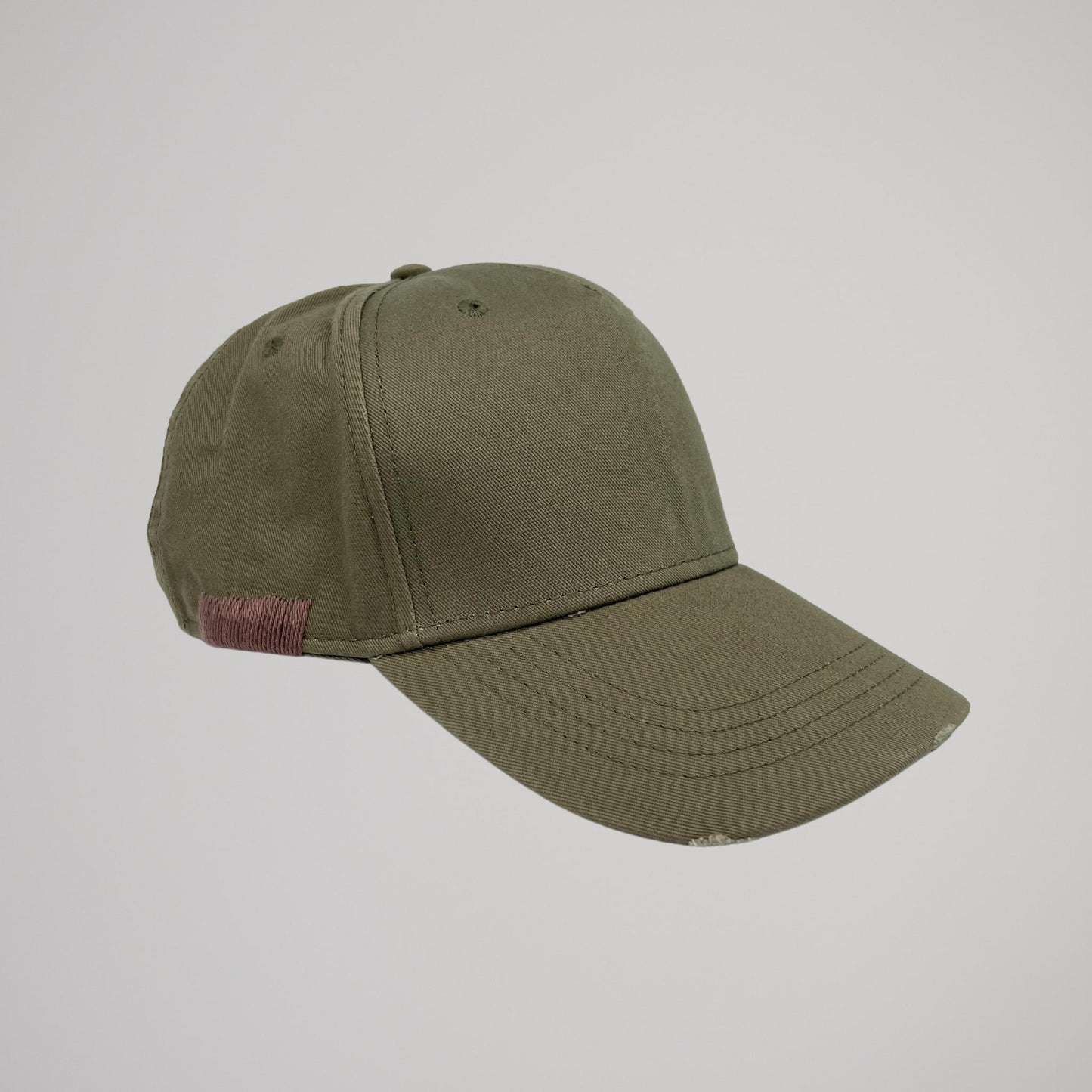 Cappellino Verde Ricamo Marrone