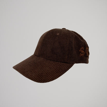 Cappellino Velluto a Coste Marrone