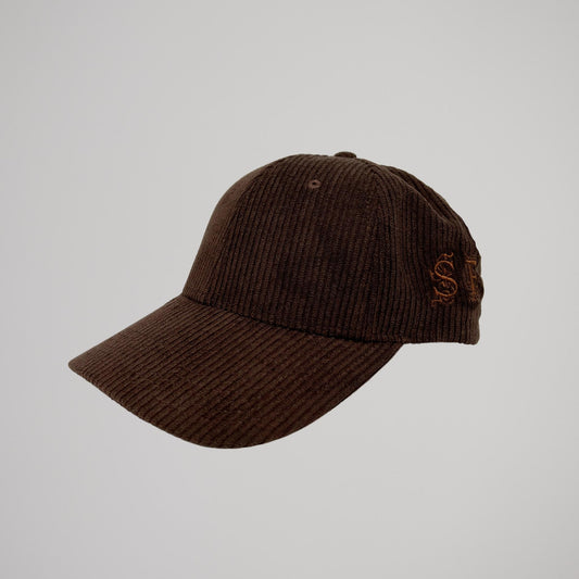 Cappellino Velluto a Coste Marrone